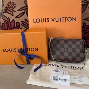 SOLD!!!! LV MINI POCHETTE IN DAMIER EBENE - MADE IN FRANCE